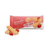 Вафлі 142 г Рошен Wafers Sandwich Crunch з полуничною начинкою м/уп