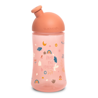 სუავინექსი ბოთლი სპორტული ვარდისფერი /12თვ+/ 360მლ(270მლ) 7992/7015 SUAVINEX THIRD - BOTTLE WITH SPORTY SPOUT +18M BO 7992/7015