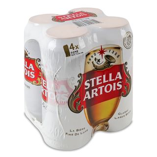 Пиво Stella Artois світле пастеризоване 5% 0.5 л х 4 шт (4820034927250)