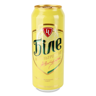 Пиво Чернігівське Біле світле нефільтроване 4,8% з/б 0,5л