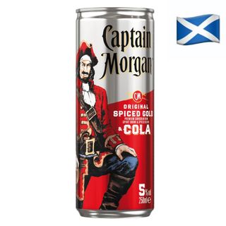 Напій слабоалкогольний Captain Morgan+Cola 0,25л 5%