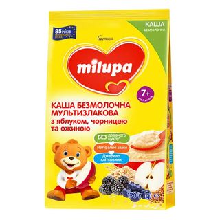 Безмолочна Каша Milupa Мультизлакова Яблуко Чорниця Ожина 170 Г