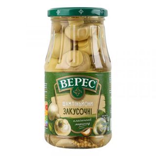 Гриби Верес Печериці 460 г скл. Закусочні