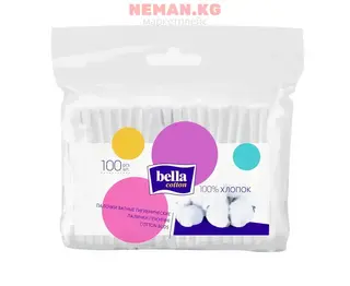 Ватные палочки Bella полиэтиленовые, 100 шт
