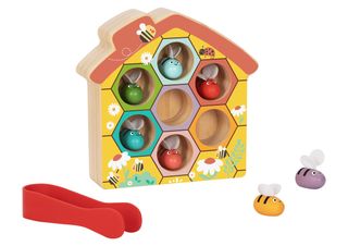 Beehive Play Set – ხის Montessori ფუტკრის სკის სათამაშო