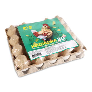 Яйця курячі Від доброї курки Київська С1 20шт