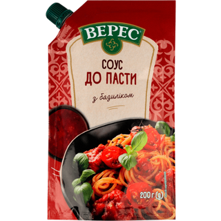 Соус Верес До Пасти з базиліком 200 г