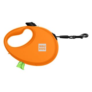 Рулетка Collar WAUDOG R-leash контейн д/пакетів стрічка 3м помаранч S