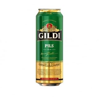 Пиво 0,568 л світле Meistrite Gildi Pils світле фільтроване 4,4% об ж/б Литва