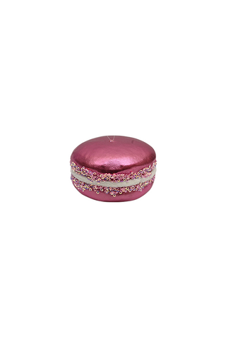 677964 მაკარუნის კანფეტი ფიგურა 9*9*5.5სმ, მეტალიკი ვარდისფერი