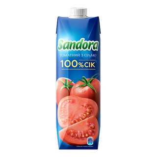 Сік Sandora томатний із сіллю 0.95л