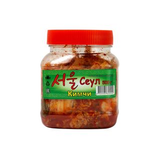 СЕУЛ КИМЧИ КАПУСТА ПЕКИНСКАЯ СО СПЕЦИЯМИ 500ГР, ШК: 4700005620024