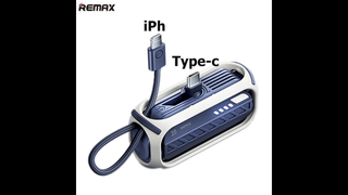 Remax Rotary Cabled Direct Fast Charging Power Bank Rpp-28 Black- 00615 