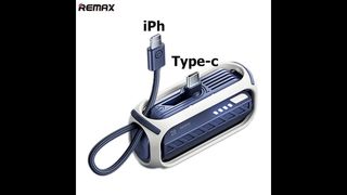 Remax Rotary Cabled Direct Fast Charging Power Bank Rpp-28 Black- 00615 