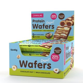 ChikaLab "WAFERS" – შოკოლადის და თხილის დესერტი, 40გრ