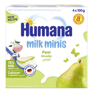 ჰუმანა - დესერტი რძიანი მსხლით /8თვ+/ 100გრ #1 3375 Humana - Dessert with milk pear /6 months+/ 100g 3375