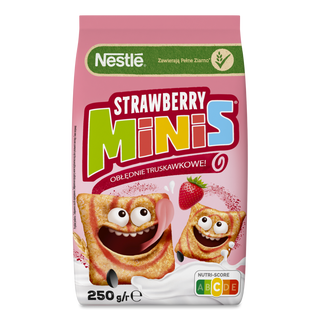 Сніданок Nestle «Стробері-мініс» з вітамінами та мінералами сухий 250г