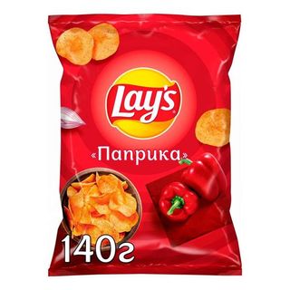 Чипсы Lay's паприка 140гр