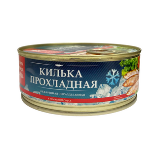 Килька балтийская нераздел. обжар. "Прохладная" в т/с За Родину,  240 гр.