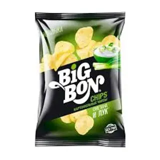 Чипсы картофельные Big Bon сметана и лук 75 г