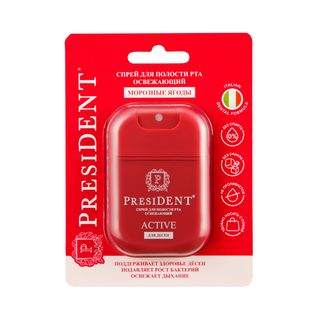 Спрей для полости рта Active, PRESIDENT, 15 мл.