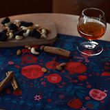 ხელსახოცი "ბროწეულები" - 40x40 ლურჯი (6ც.)