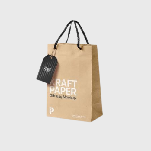 Թղթե տոպրակ և բացիկ