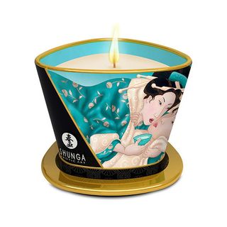 Массажная арома свеча Massage Candle Island Blossoms Остров цветов [Фиолетовый, 170 ml ] (15.12.20)