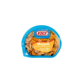 ვიჩი/VICI მიდიები მარინადი ზეთში 200 გრ/4770190080354