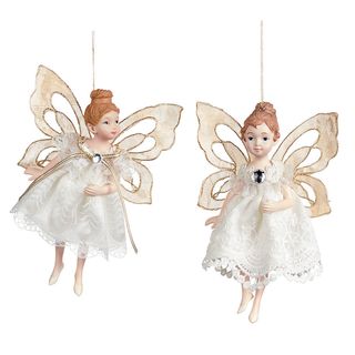 ნაძვის ხის სათამაშო, Goodwill, ფერია ბავში თეთრი კაბით 18 სმ