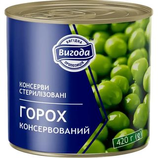 Горох Вигода консервований 420 г