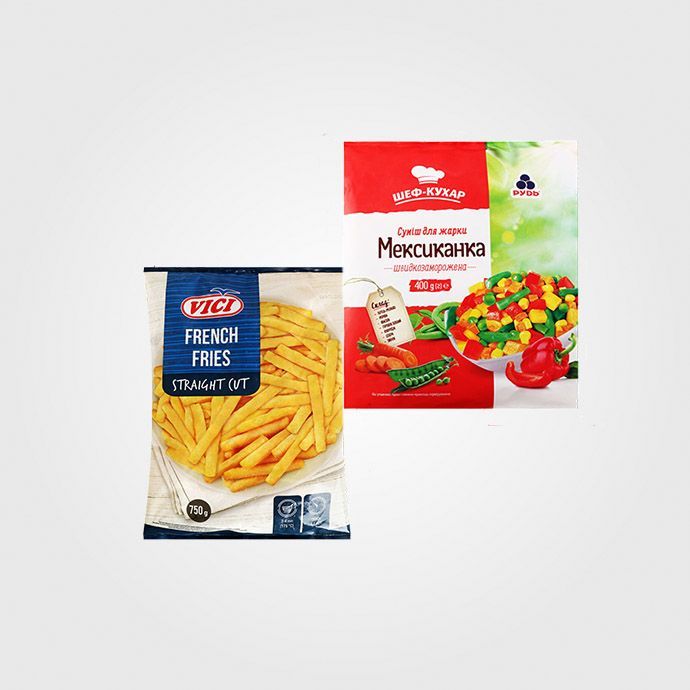 Овочі, фрукти заморожені