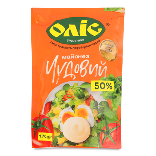 Майонез «Оліс» «Чудовий» 50% д/п 170г