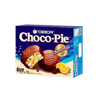 შოკოლადის ბისკვიტი ფორთოხლის გემო /Choco Pie Chocochip/ 12 ცალიანი
