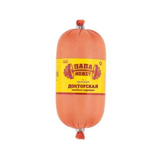 Папа Может, Колбаса Папа Может 400Гр Докторская Премиум, шт, ШК: 4607958072682