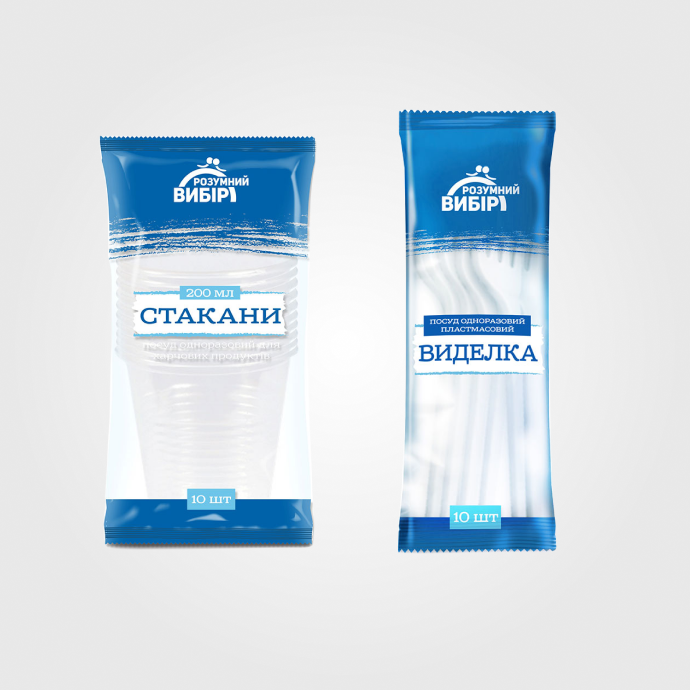 Одноразовий посуд.