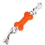 Іграшка YIWU для собак Кісточка з канатом колір в асортименті 45 см