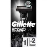 Станок для гоління чоловічий Gillette Mach3 Charcoal з 2 змінними картриджами