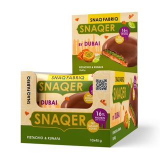 SNAQ FABRIQ "SNAQER" დუბაის ორცხობილა ფისტის კრემით, კადაიფით და კარამელით, 45გრ