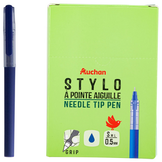 Ручка Auchan Soft 0,5мм синя