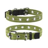 Нашийник Collar для собак брезентовий безрозмірний зі світловідбиваючою ниткою 2 см/41 см