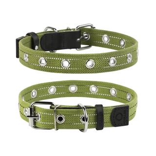 Нашийник Collar для собак брезентовий безрозмірний зі світловідбиваючою ниткою 2 см/41 см