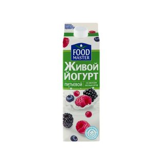 Йогурт питьевой Food Master лесные ягоды 2% 900 мл