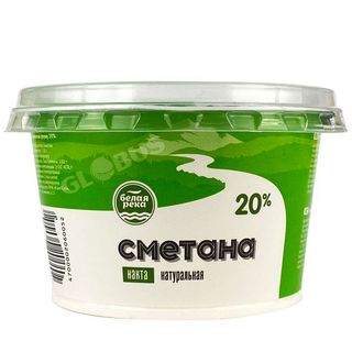 Сметана Белая Река 20% 180гр- 0052