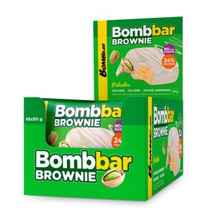 BOMBBAR ბრაუნის ორცხობილა ფისტა 50გრ
