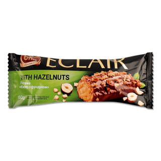 Тістечко БКК Еклер з фундуком 60г