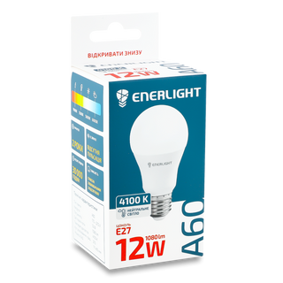 Лампа світлодіодна Enerlight A60 12 Вт 4100K E27 шт