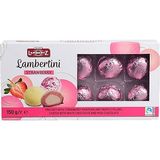 Цукерки Lambertz 150 г Ламбертіні полуничний марципан в білому шок (Німеччина)
