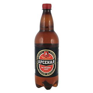 Пиво Арсенал Міцне Світле Фільтроване 8% пет 1л