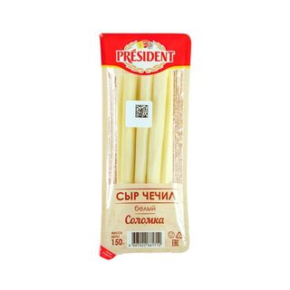 ЧЕЧИЛ PRESIDENT 150гр БЕЛЫЙ СОЛОМКА, ШК: 4607022661712